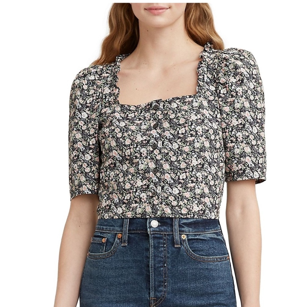 NWT LEVIS JOELLA FLORAL BLOUSE - L
